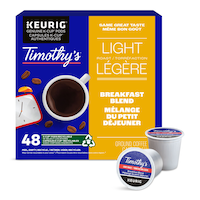 Keurig Timothy's Breakfast Blend Light Roast K-Cup® Coffee Pods, 427-g, 48-g Front_Flat