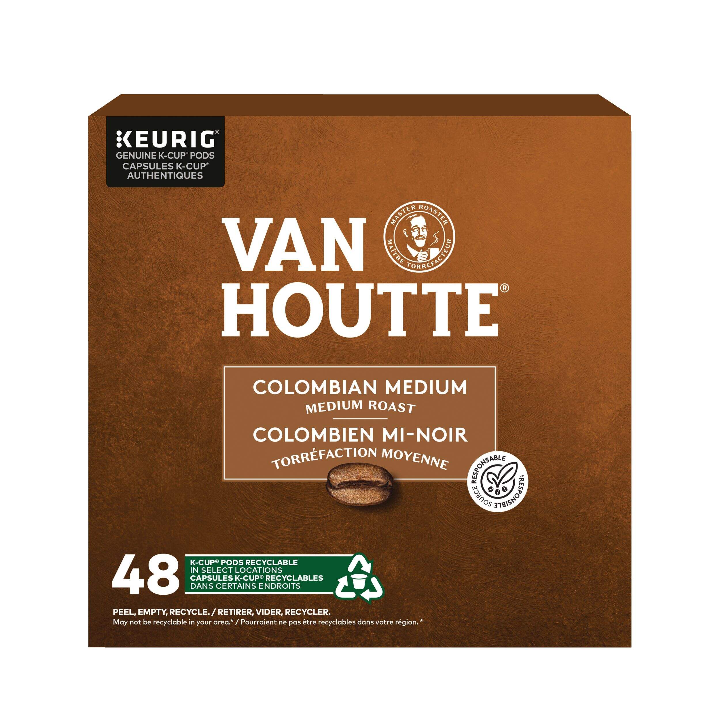 Keurig Van Houtte Colombian Medium Roast K-Cup® Coffee Pods, 456-g, 48-pk Front_Elevated