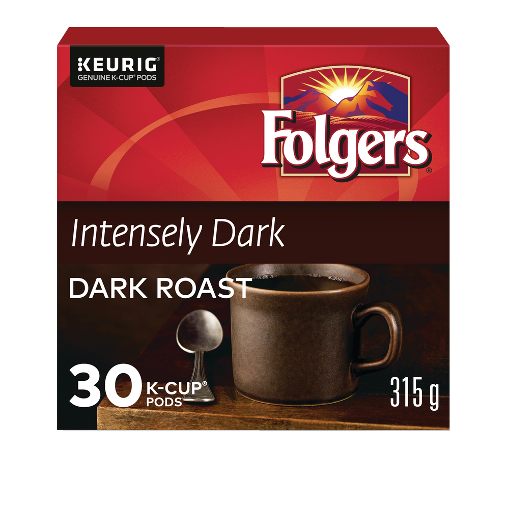 Keurig Folgers Intensely Dark Roast KCup® Coffee Pods, 315g, 30pk