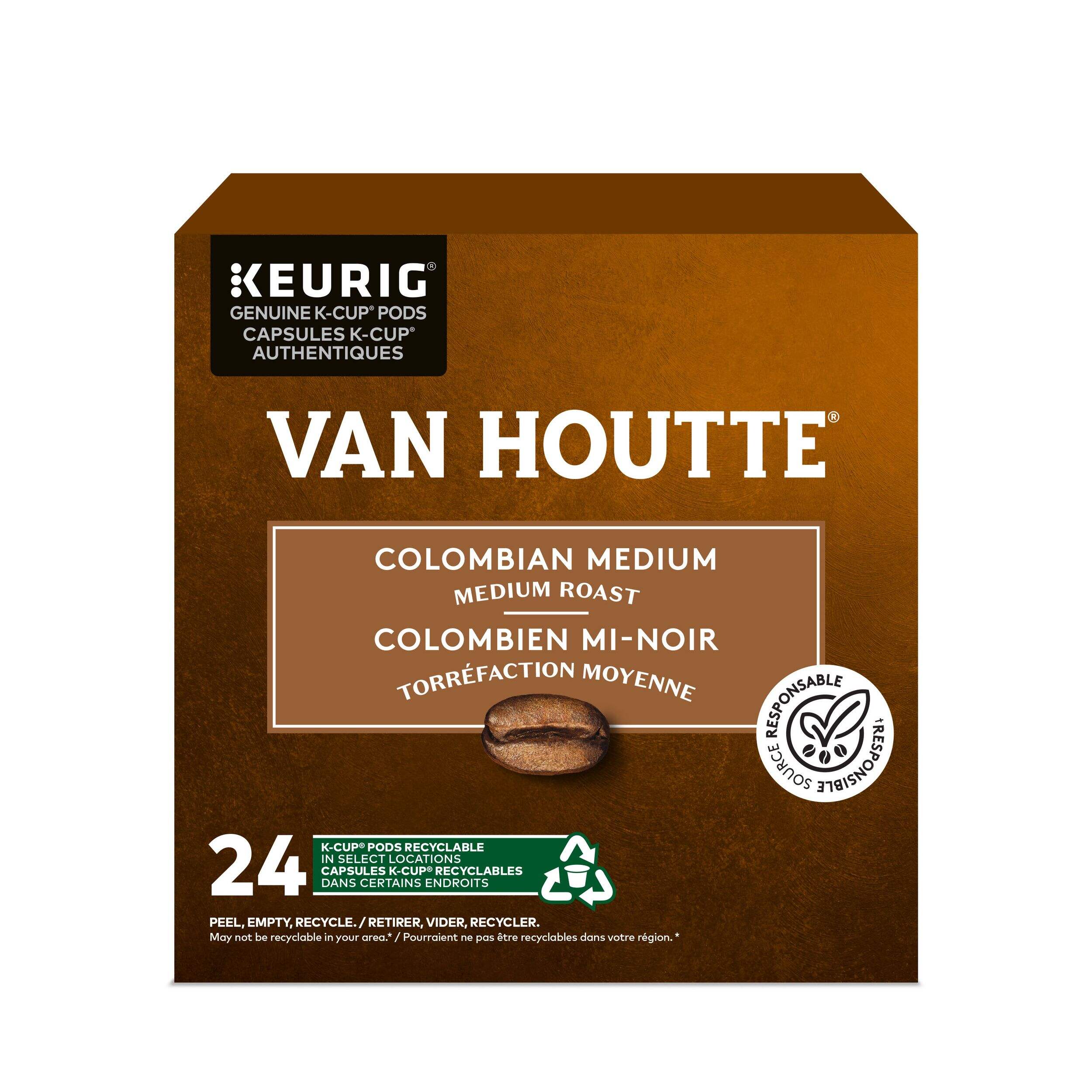 Keurig Van Houtte Colombian Medium Roast K-Cup® Coffee Pods, 228-g, 24-pk Front_Elevated