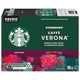 Keurig Starbucks Verona K-Cup® Dark Roast Coffee Pods, 288-g, 24-pk Front_Elevated