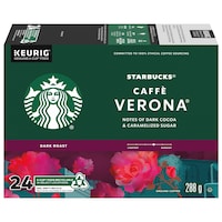 Keurig Starbucks Verona K-Cup® Dark Roast Coffee Pods, 288-g, 24-pk Front_Elevated