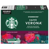 Dosettes de café torréfaction foncée K-Cup Keurig Starbucks Verona, 288 g, paq. 24 Front_Elevated