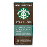 Capsules de café torréfié Nespresso Starbucks Pike Place, 53 g, paq. 10 Front_Elevated