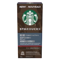 Nespresso Starbucks Espresso Roast Decaffeinated Coffee Capsules, 57-g, 10-pk Front_Elevated