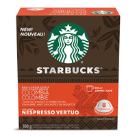 Nespresso Starbucks Vertuo Colombia Coffee Capsules, 100-g, 8-pk Front_Elevated