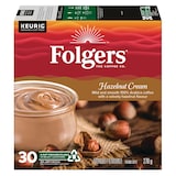 Keurig Folgers Hazelnut Cream Mild & Smooth K-Cup® Coffee Pods, 270-g, 30-pk Front_Elevated