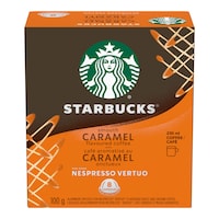 Nespresso Starbucks Vertuo Smooth Caramel Coffee Capsules, 100-g, 8-pk Front_Elevated