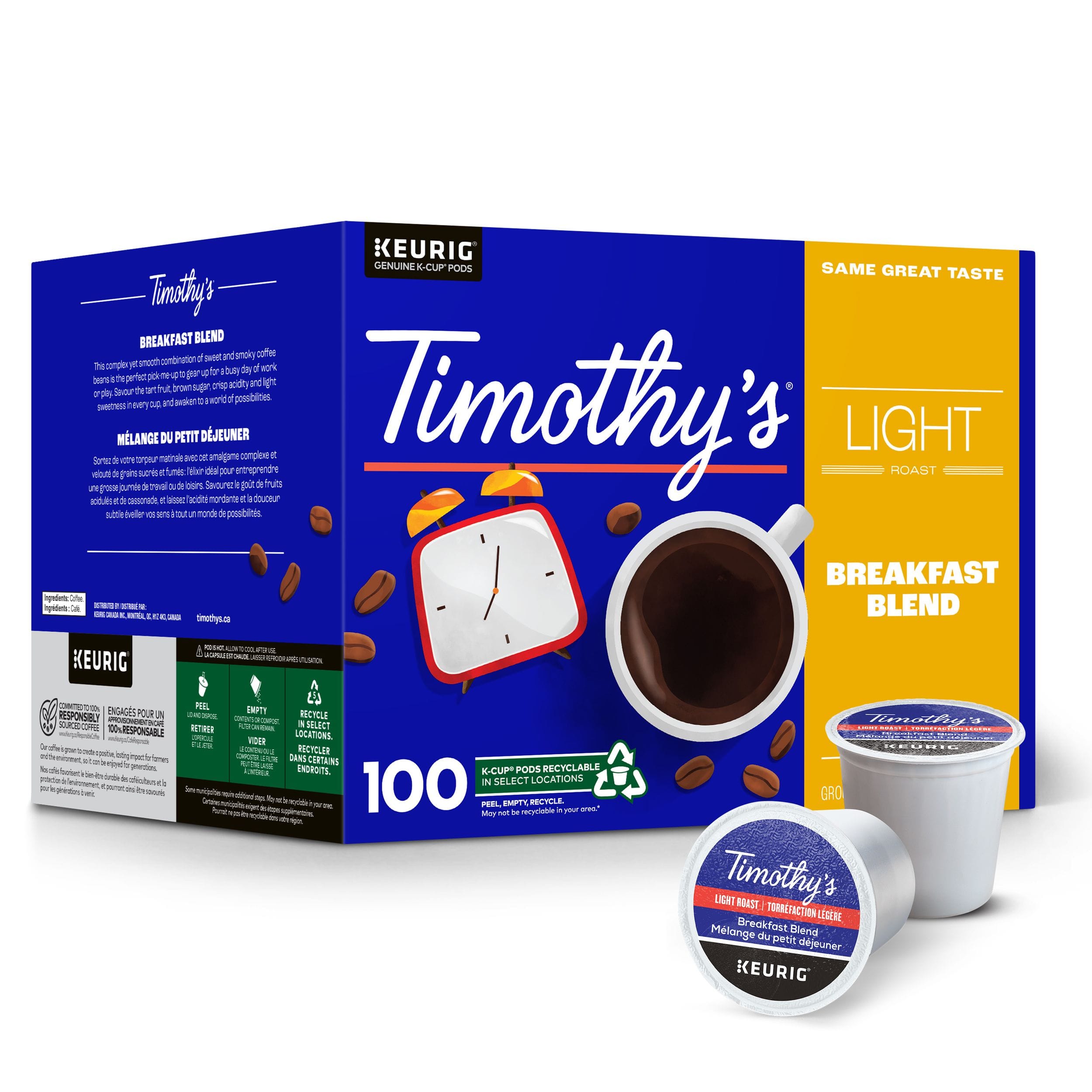 Timothys K Cup Coffee Pods 100 Count Canadian Tire