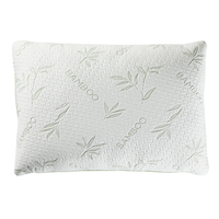 For Living Shredded Memory Foam Pillow, White Front_Flat