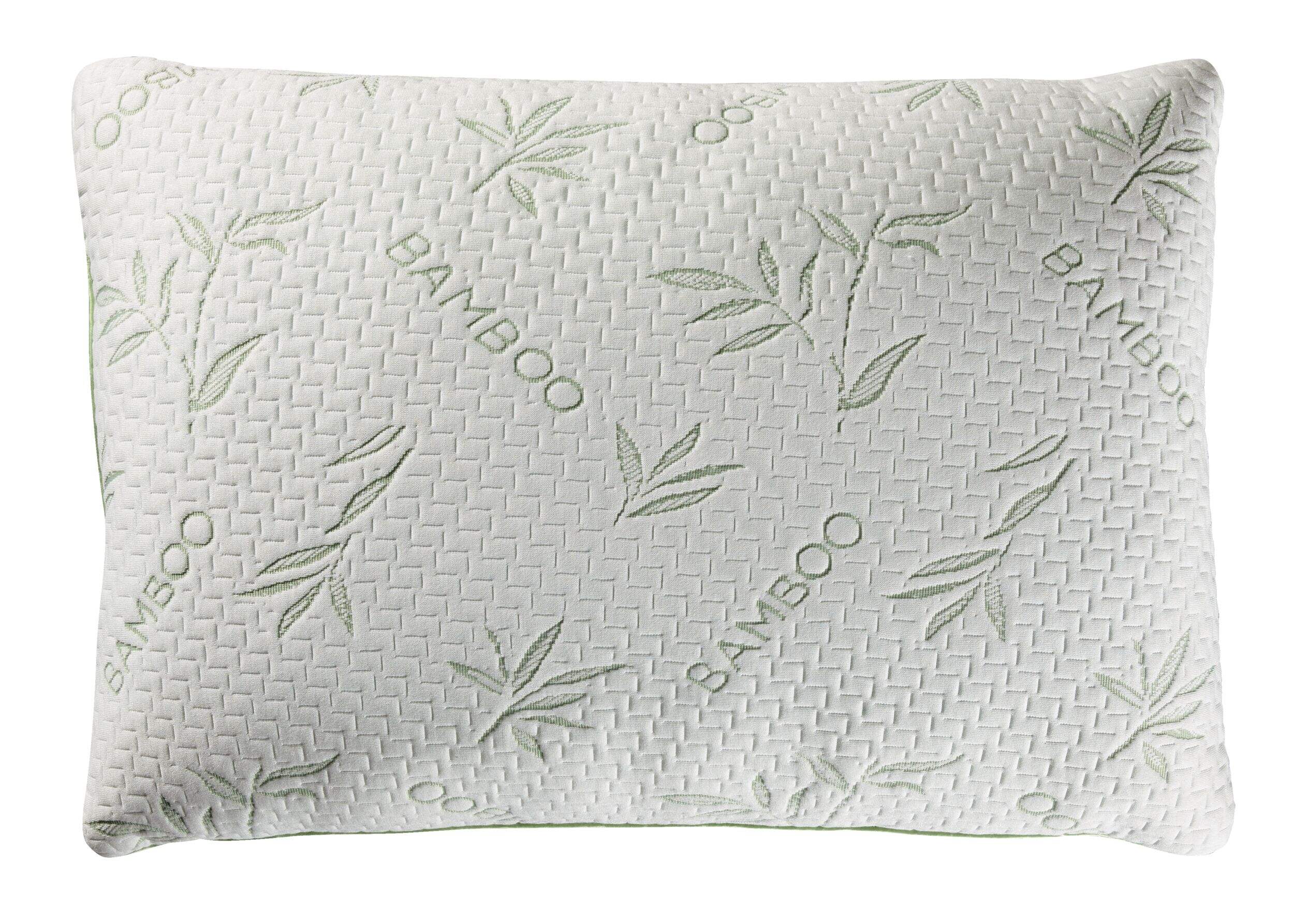 For Living Shredded Memory Foam Pillow, White Front_Flat