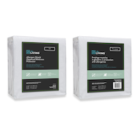 For Living Allergen Shield Waterproof Zippered Mattress Protector, Full, White