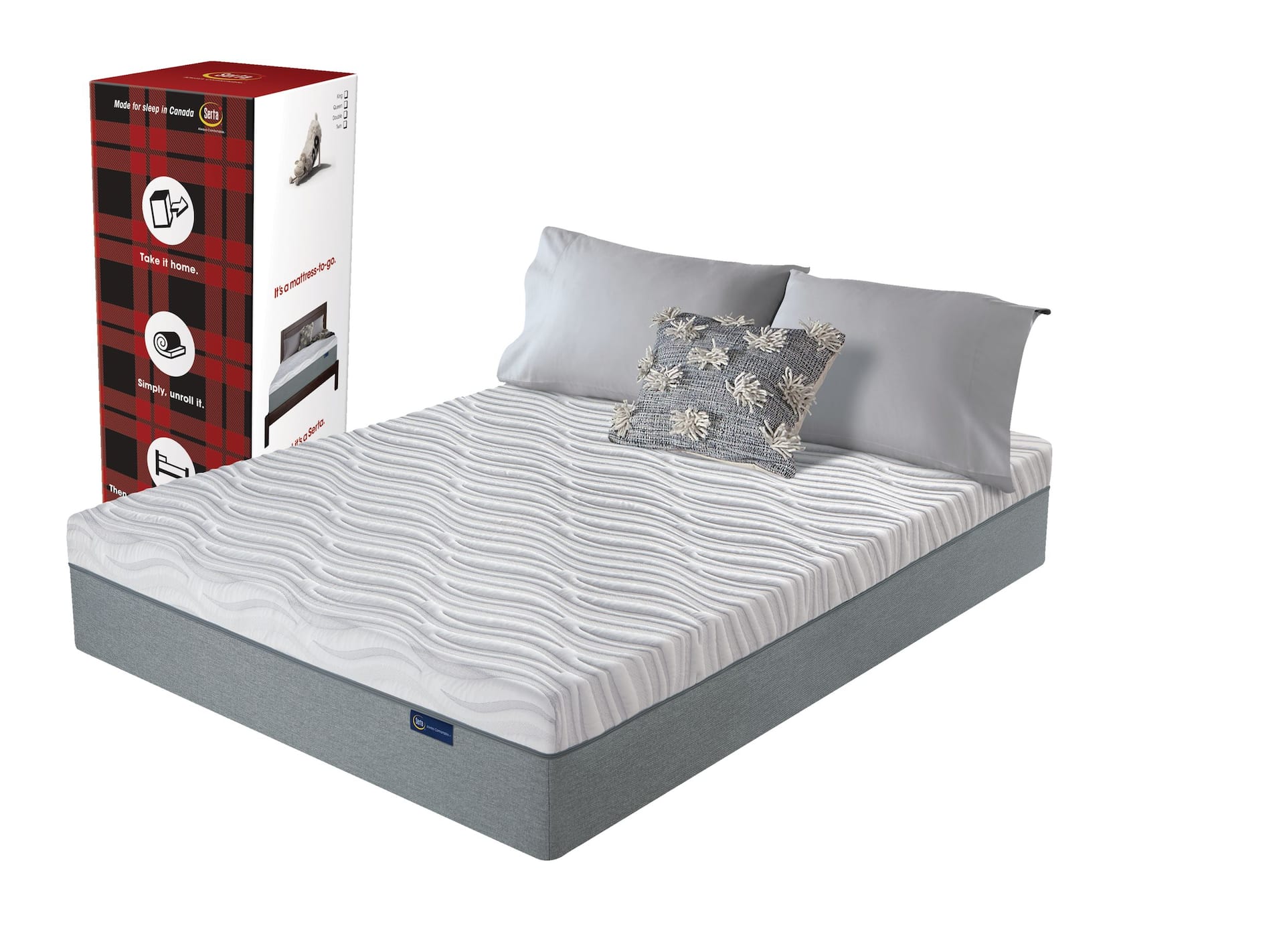 Serta king mattress online in a box