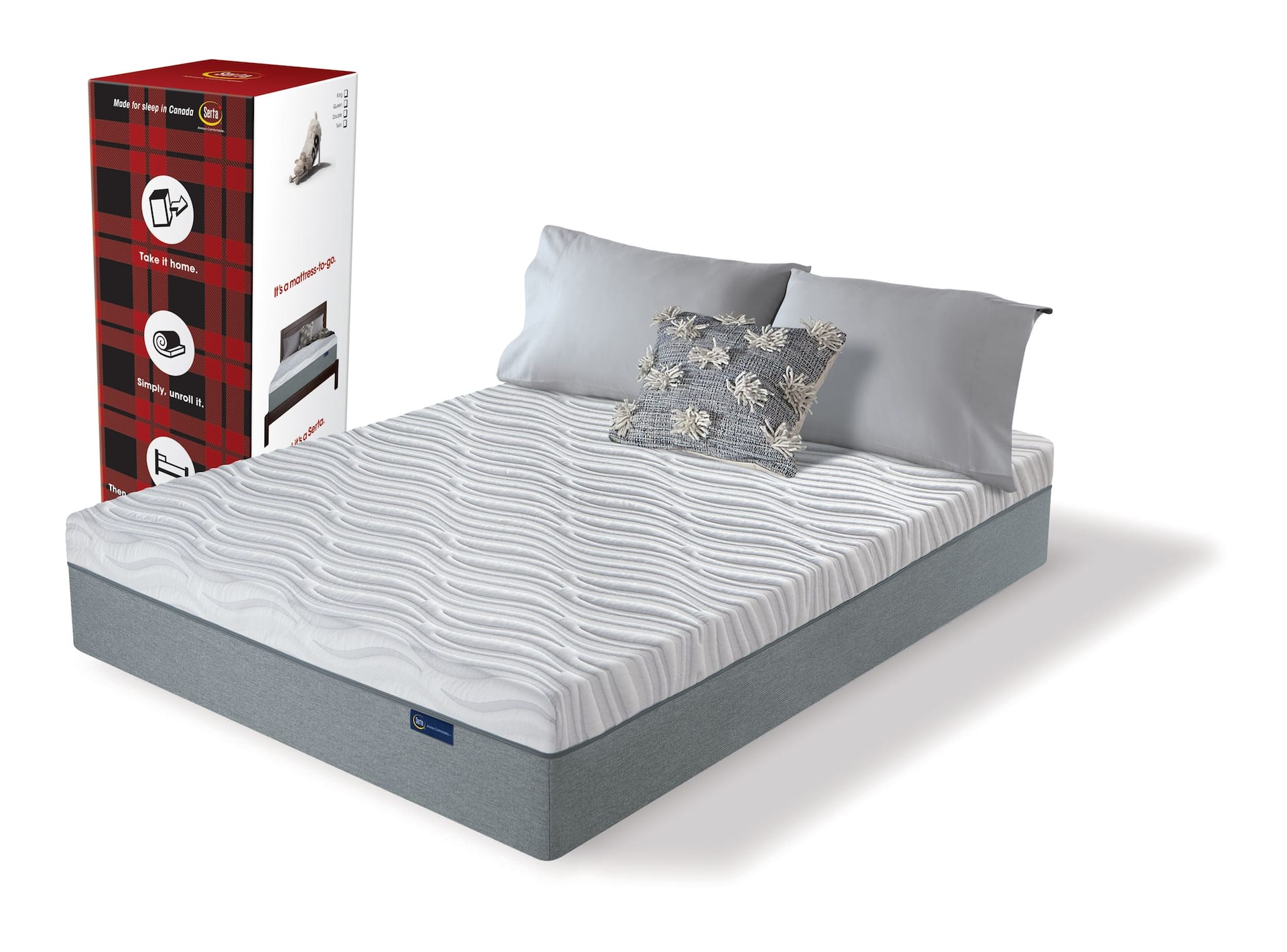 Serta portable outlet bed