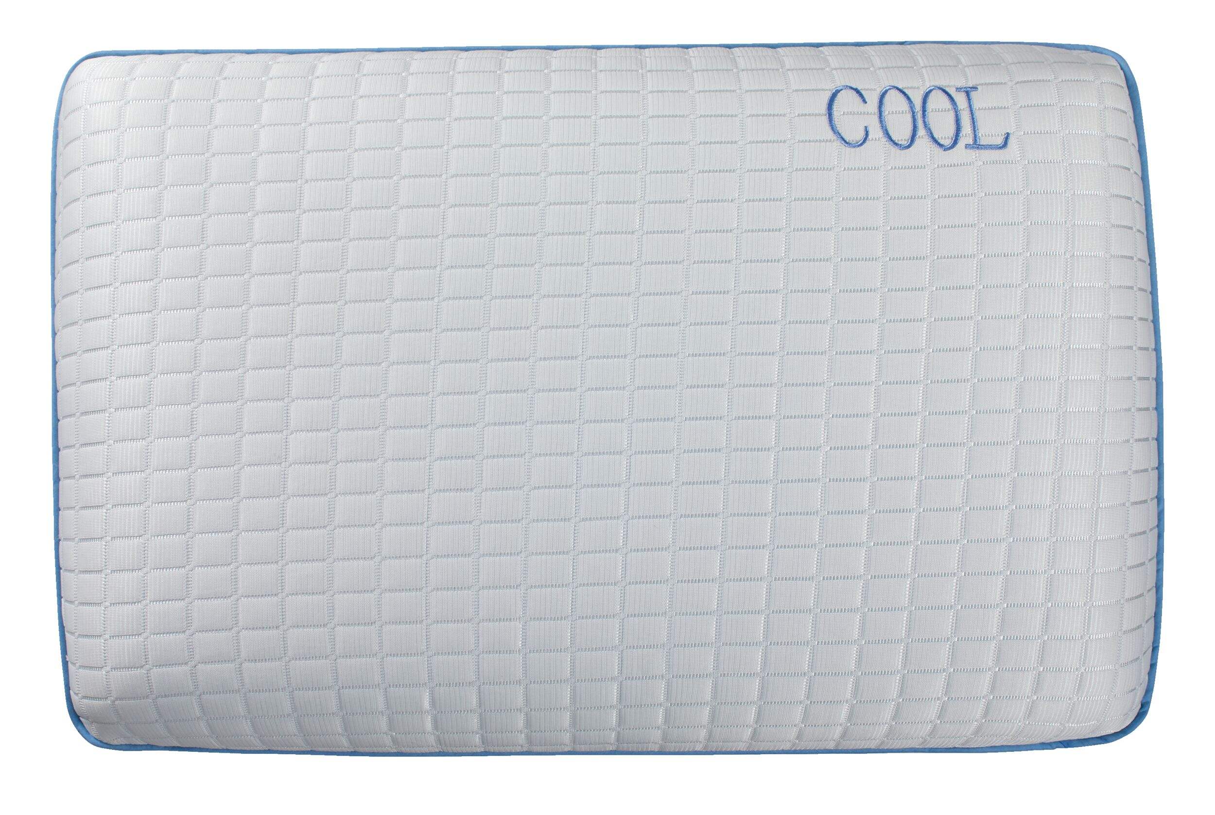 For Living Cool Gel Memory Foam Pillow, White Front_Flat