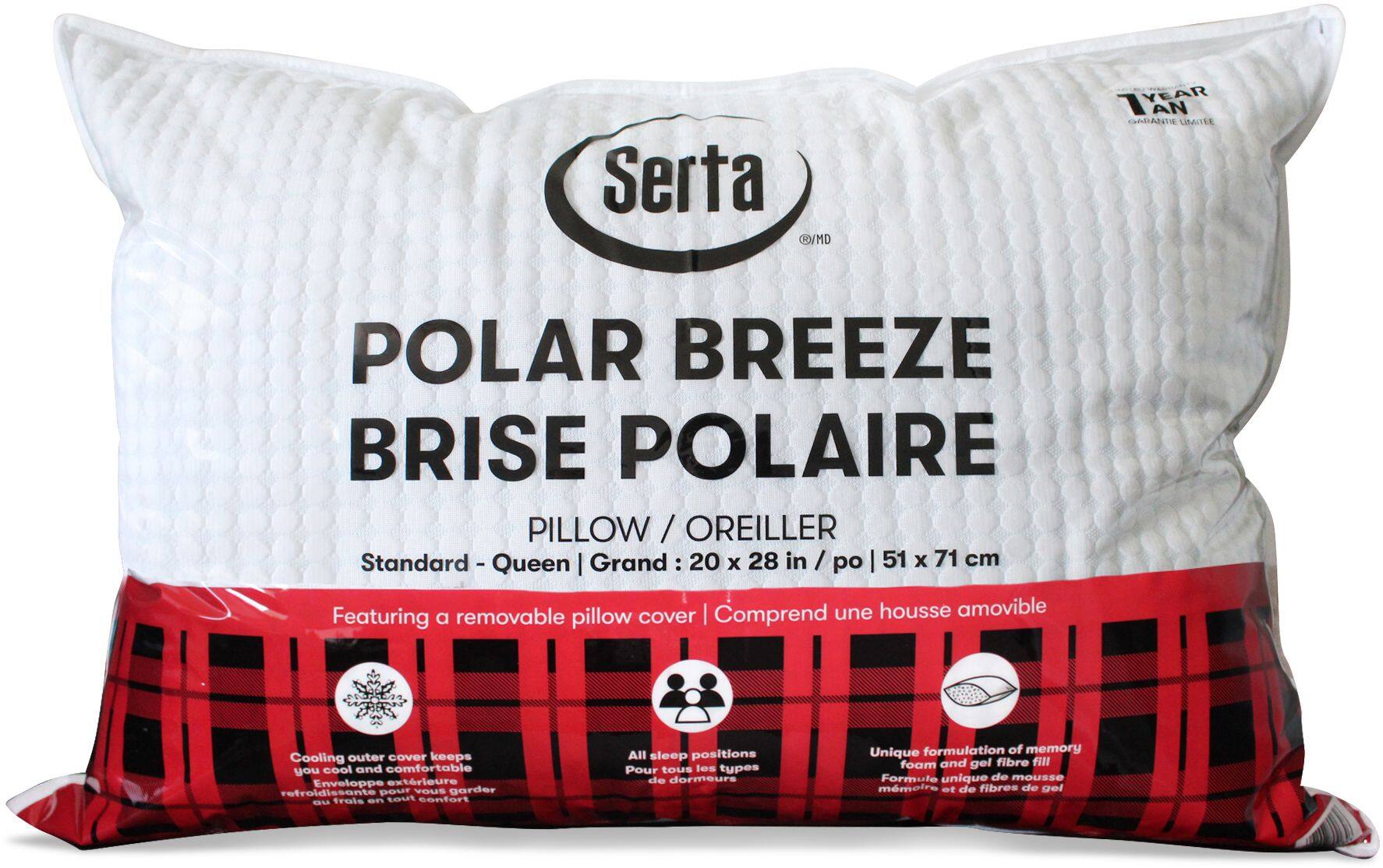 Serta premium gel fibre memory pillow sale