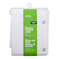 For Living PEVA Heavy-Weight Shower Curtain Liner, 70-in x 72-in Front_Flat