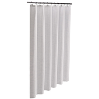 CANVAS Neutral Thin Stripe Waffle Natural Shower Curtain, 72x72-in