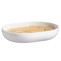 For Living Felicity Bamboo Soap Dish Front_Angled_Right