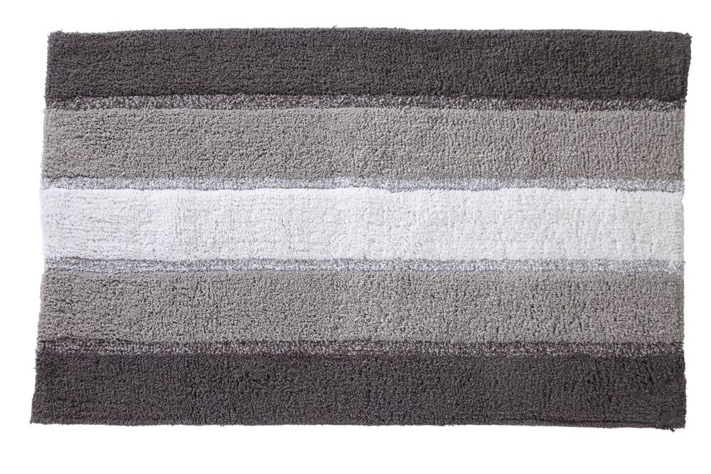 Texmade Bath Mat, Charcoal Stripe | Canadian Tire