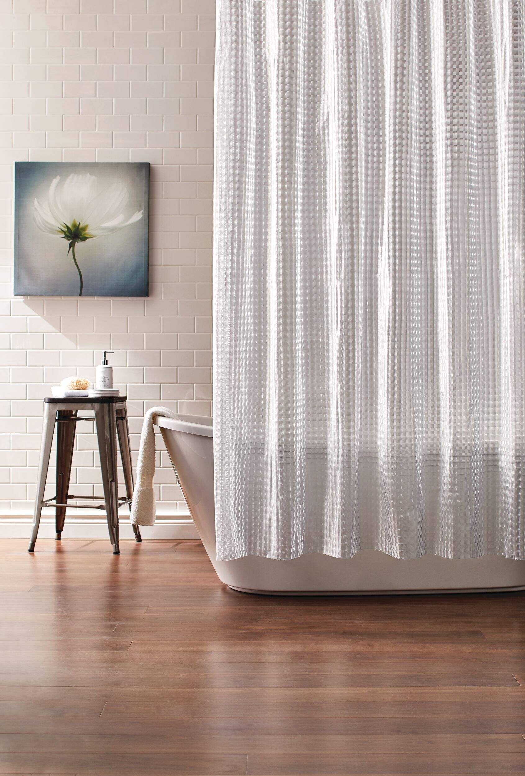 Rideau de douche CANVAS Cleanse en CAV/E, cubes 3D, 72 x 72 po Composite_or_Mixed