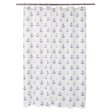 Rideau de douche Cleanse, ancres, bleu Front_Flat