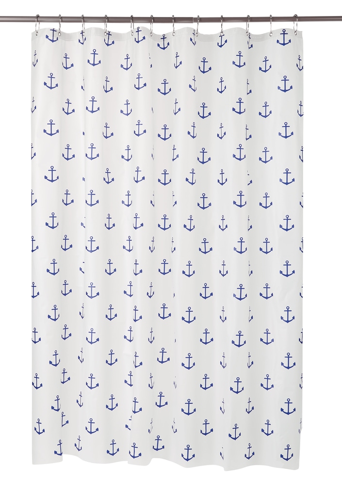 Cleanse Anchor Shower Curtain, Blue Canadian Tire