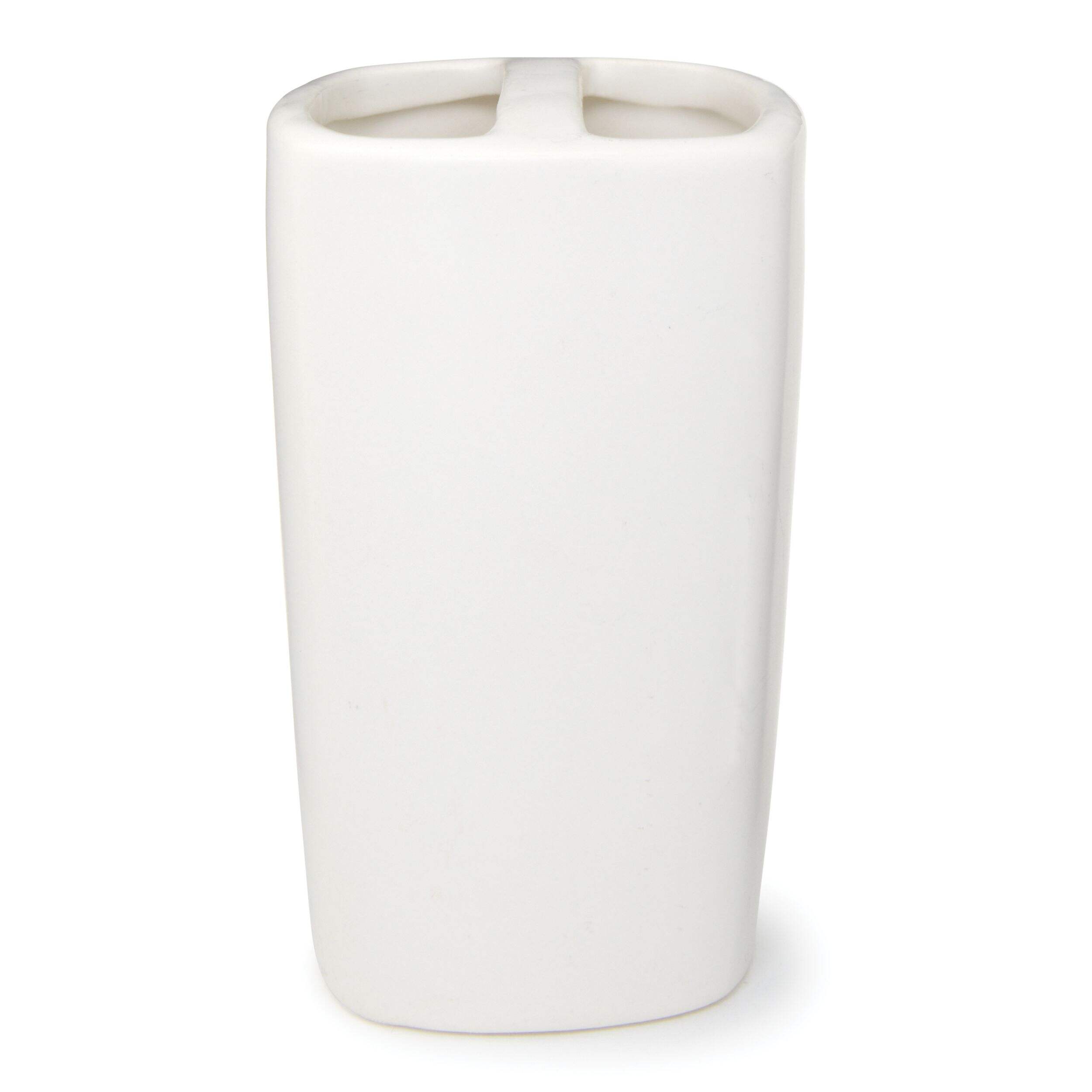 For Living Ceramic Toothbrush Holder, White Canadian Tire