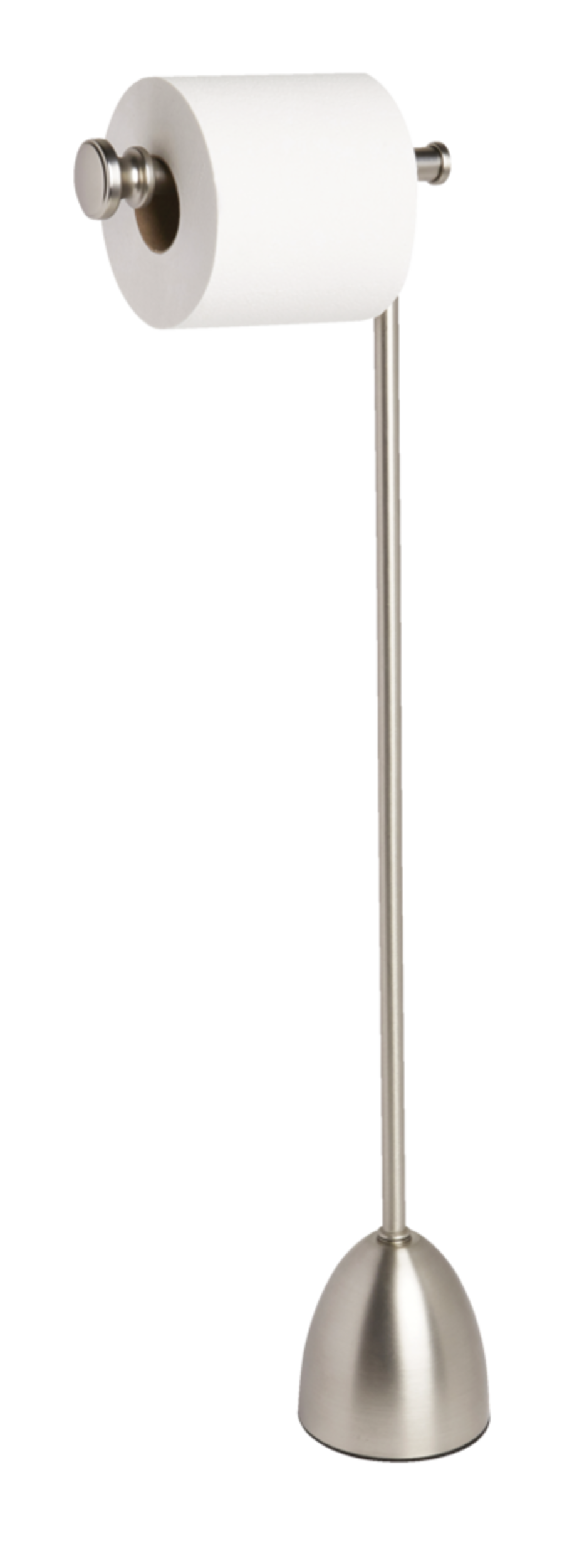 Porte-papier hygiénique Umbra Loft Eclipse, fini nickel, 10,5 x 6,5 x 29 po Front_Angled_Left