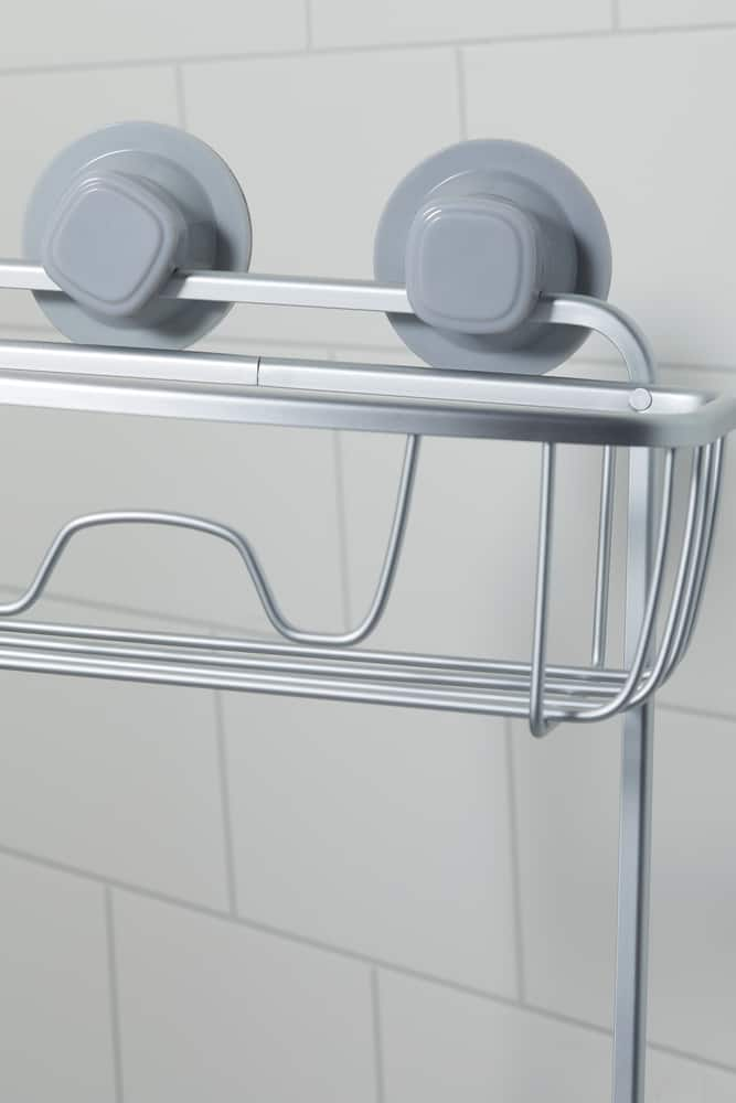 For Living Aluminum Rust Resistant Suction 2 Shelf Shower Caddy With   For Living Aluminum 2 Shelf Suction Shower Caddy 09838786 6808 4bae 94fe 93cee6cd8b9d 