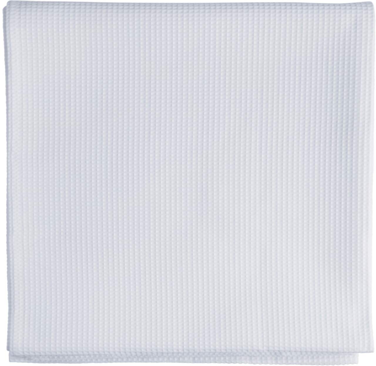 Rideau de douche en tissu CANVAS, lavable à la machine, blanc, 72 x 72 po
