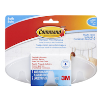 Crochet de salle de bain tout usage 3M Command Front_Flat