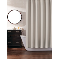 CANVAS Fabric Machine Wash Stone Shower Curtain, 72-in x 72-in Composite_or_Mixed