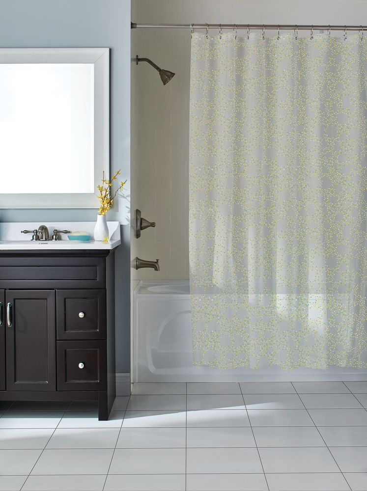 For Living PEVA Dots Shower Curtain, 72in x 72in Canadian Tire