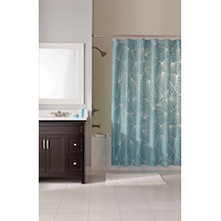 For Living PEVA Diamond Shower Curtain, 72-in x 72-in Composite_or_Mixed