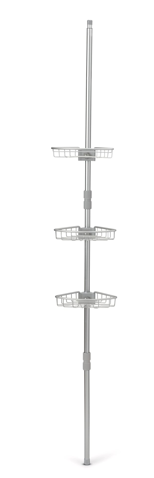 Type A RustResistant Adjustable Shelves Tension Pole Shower Caddy