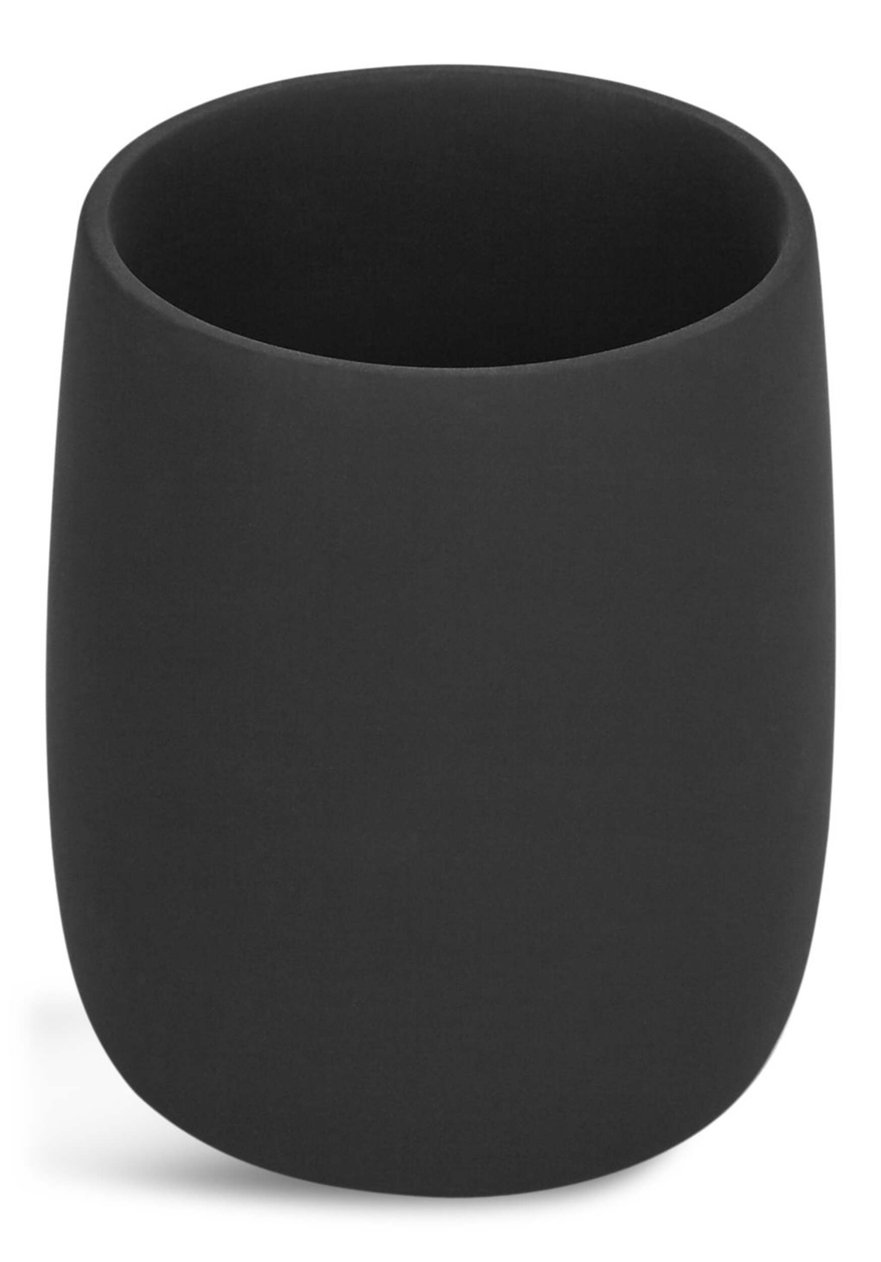 Polyresin Tumbler, Black Front_Elevated