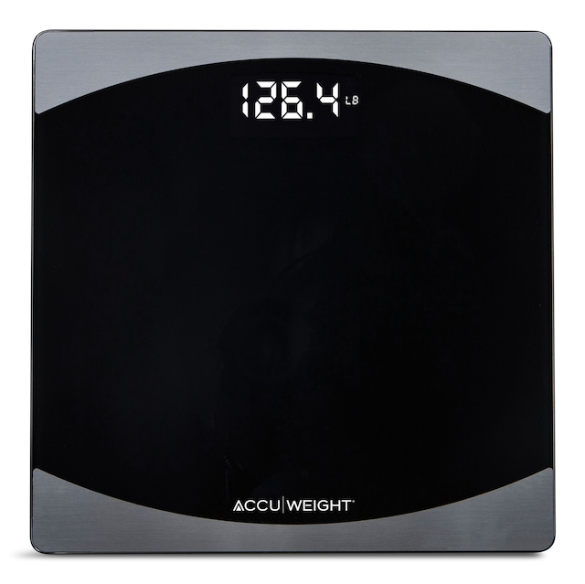 Accuweight Digital Bathroom Scale, Silver/Black, 400lb Canadian Tire