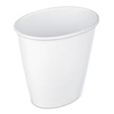 Sterilite Open Plastic Oval Vanity Wastebasket Trash Can, 5.7-L Front_Angled_Right