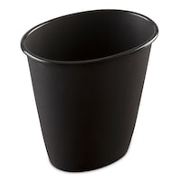 Sterilite Open Plastic Oval Vanity Wastebasket Trash Can, 5.7-L