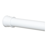 For Living Adjustable Shower Curtain Tension Rod, White, 44-in to 72-in CloseUp