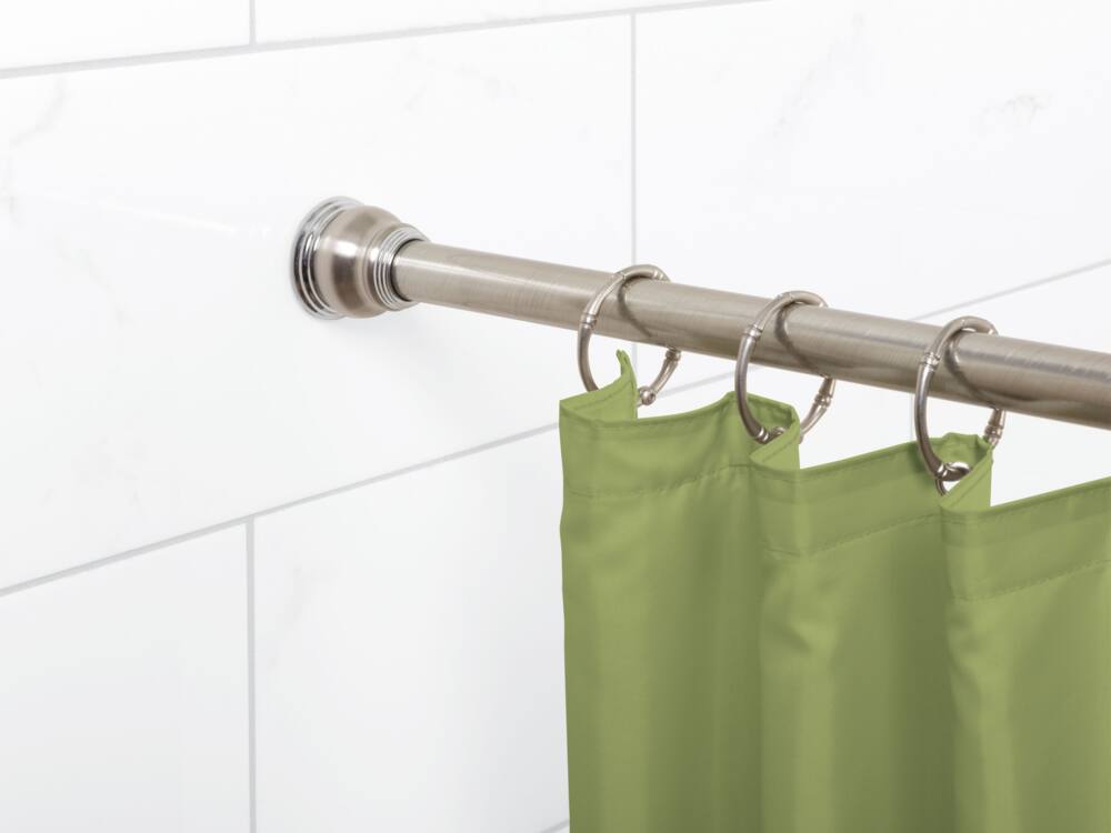 Aluminum Two Tone Tension Rod 72 In, Canadian Tire Shower Curtain Tension Rod