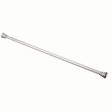 For Living Adjustable Aluminum Two-Tone Shower Curtain Tension Rod, 44-in to 72-in Side_Left
