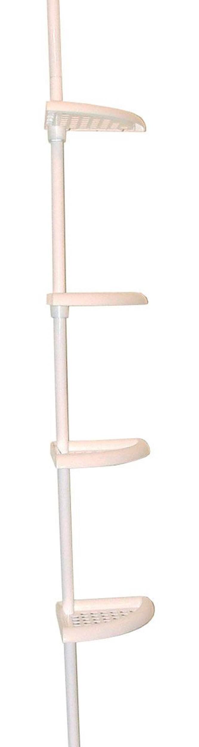 Tension Pole 4Shelf Shower Caddy, White Canadian Tire