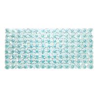 For Living Pebble Non-slip Back Bath Tub Mat, Blue, 27-in x 14-in