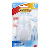 3M Command Large Bathroom Hook Front_Flat
