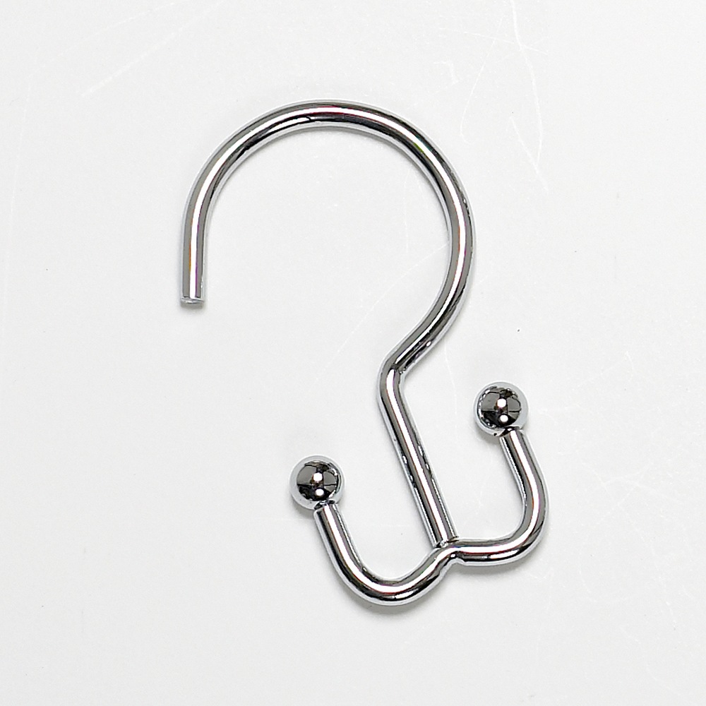 Double Shower Curtain Hooks, Chrome Canadian Tire