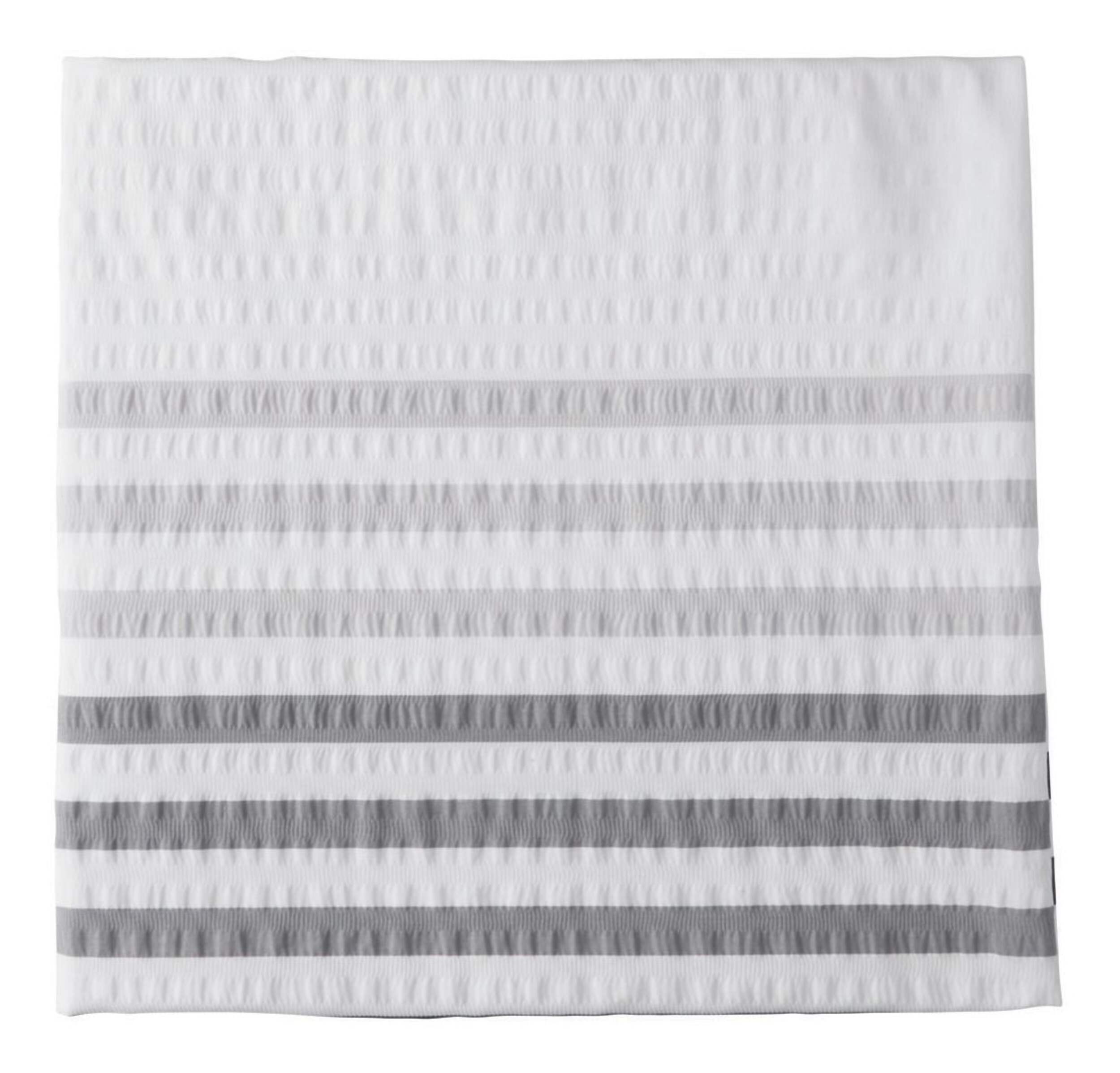 CANVAS Fabric Stripes Shower Curtain, 72-in x 72-in Front_Flat