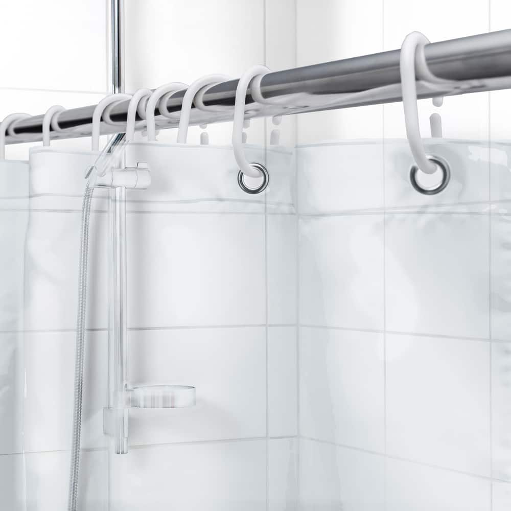 Plastic Soccer Green & White Sports Themed 70” x 72” Shower Curtain 
