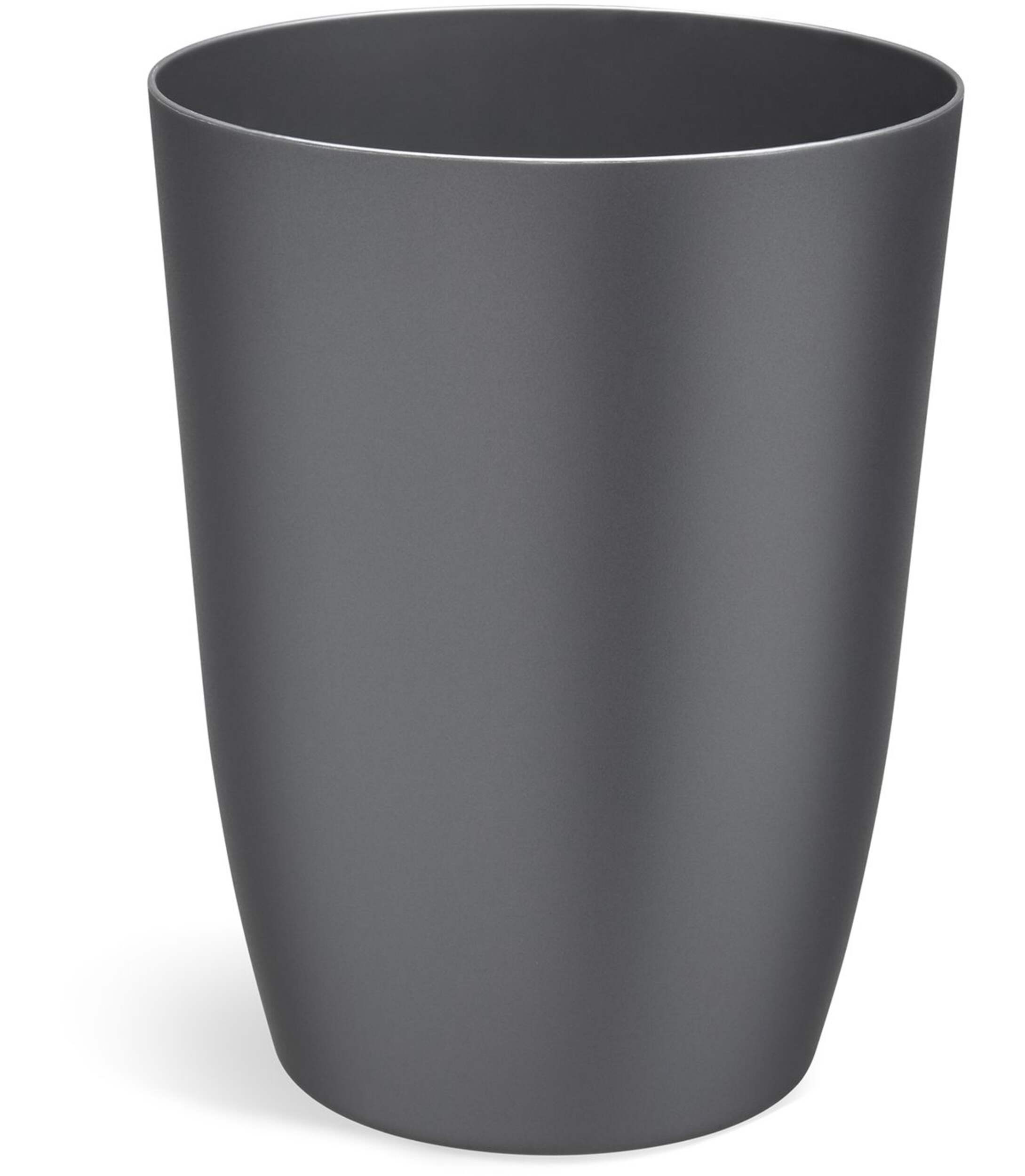 Umbra Toss Plastic Compact Waste Can/Trash Can, White, 2.5-L Front_Elevated